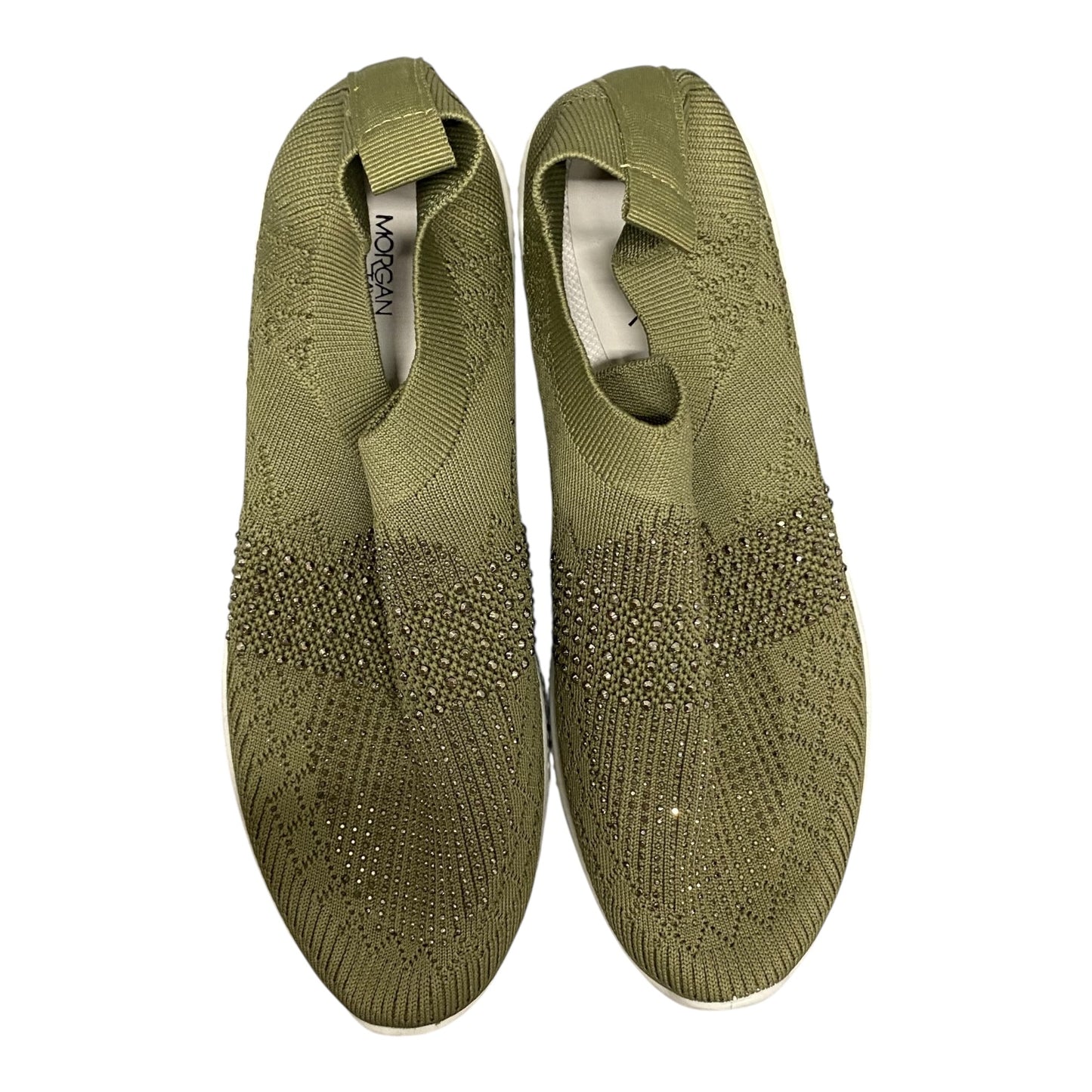 Shoes Flats By Morgan Taylor In Green, Size:9.5