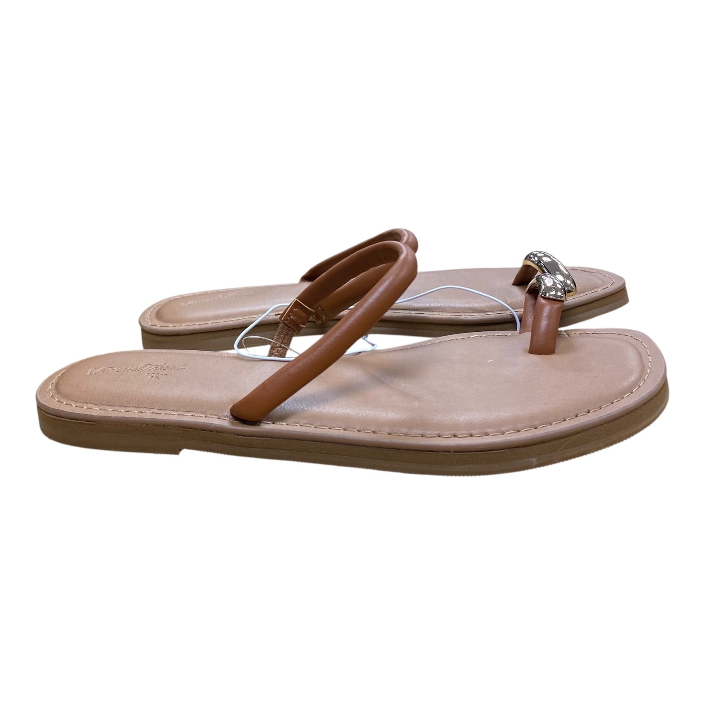 Sandals Flats By Universal Thread In Brown, Size:7
