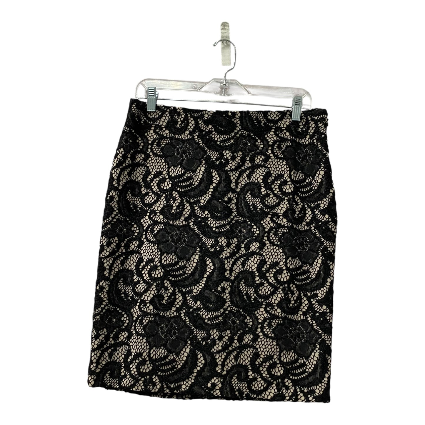 Skirt Mini & Short By Ann Taylor In Black & Tan, Size:8P