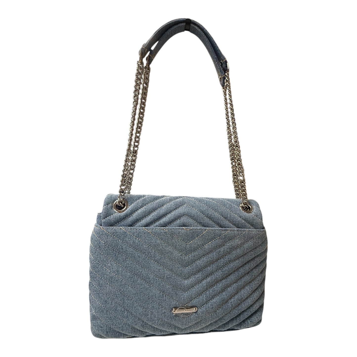 Crossbody Designer By Rebecca Minkoff In Blue Denim, Size:Medium
