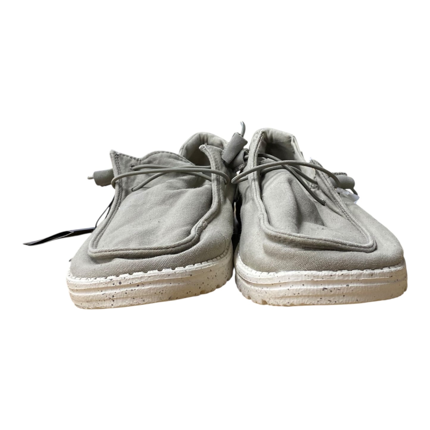 Shoes Flats By Hey Dude In Grey, Size:10