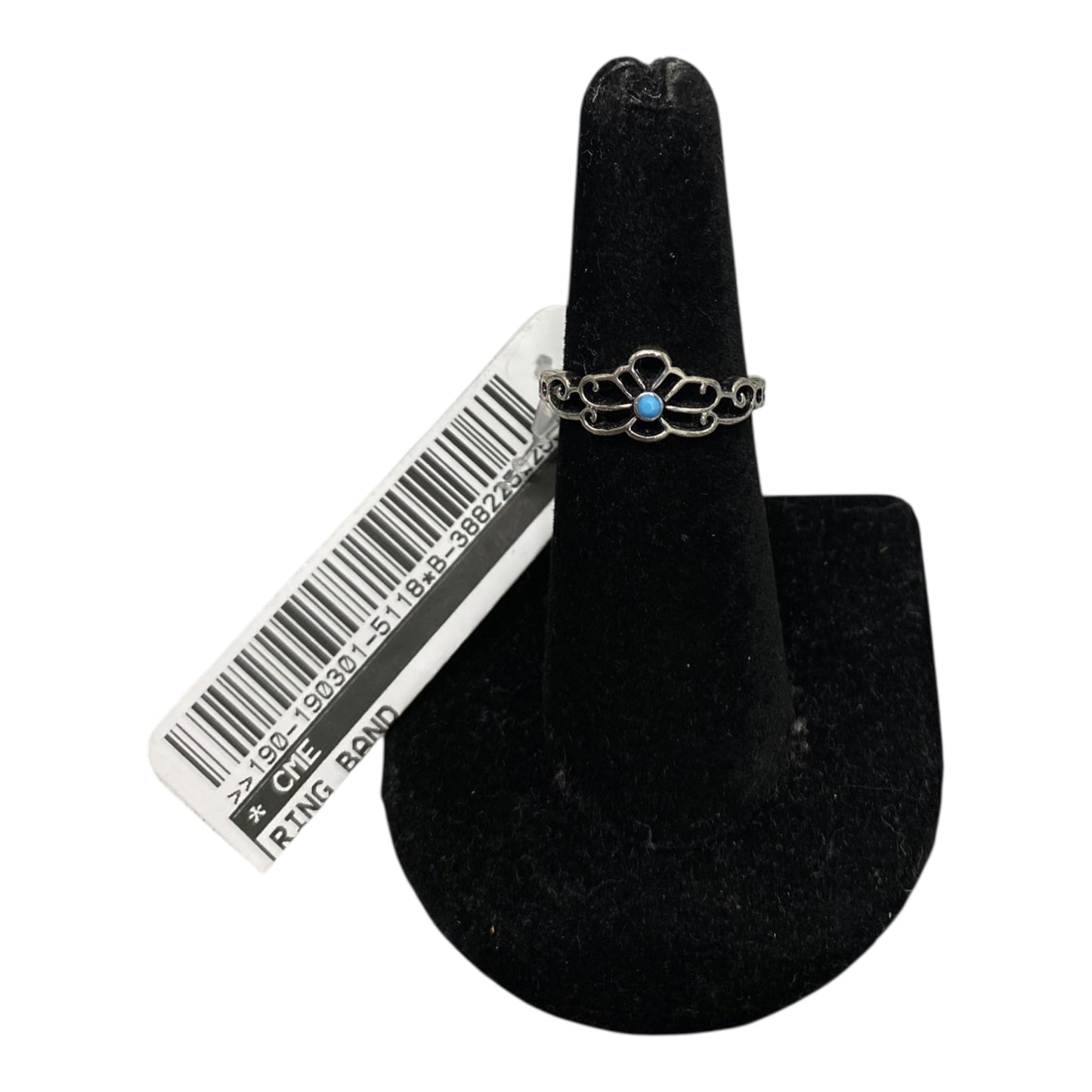 Ring Band In Silver, Size:6.5