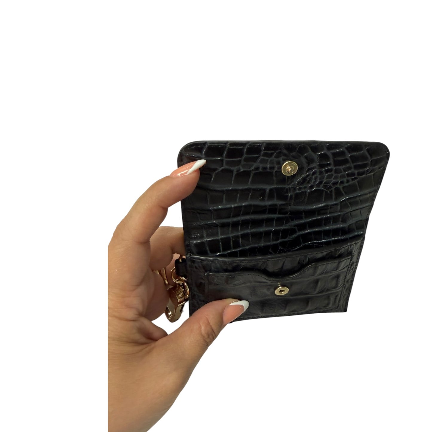 Id/Card Holder Designer By Brahmin In Black