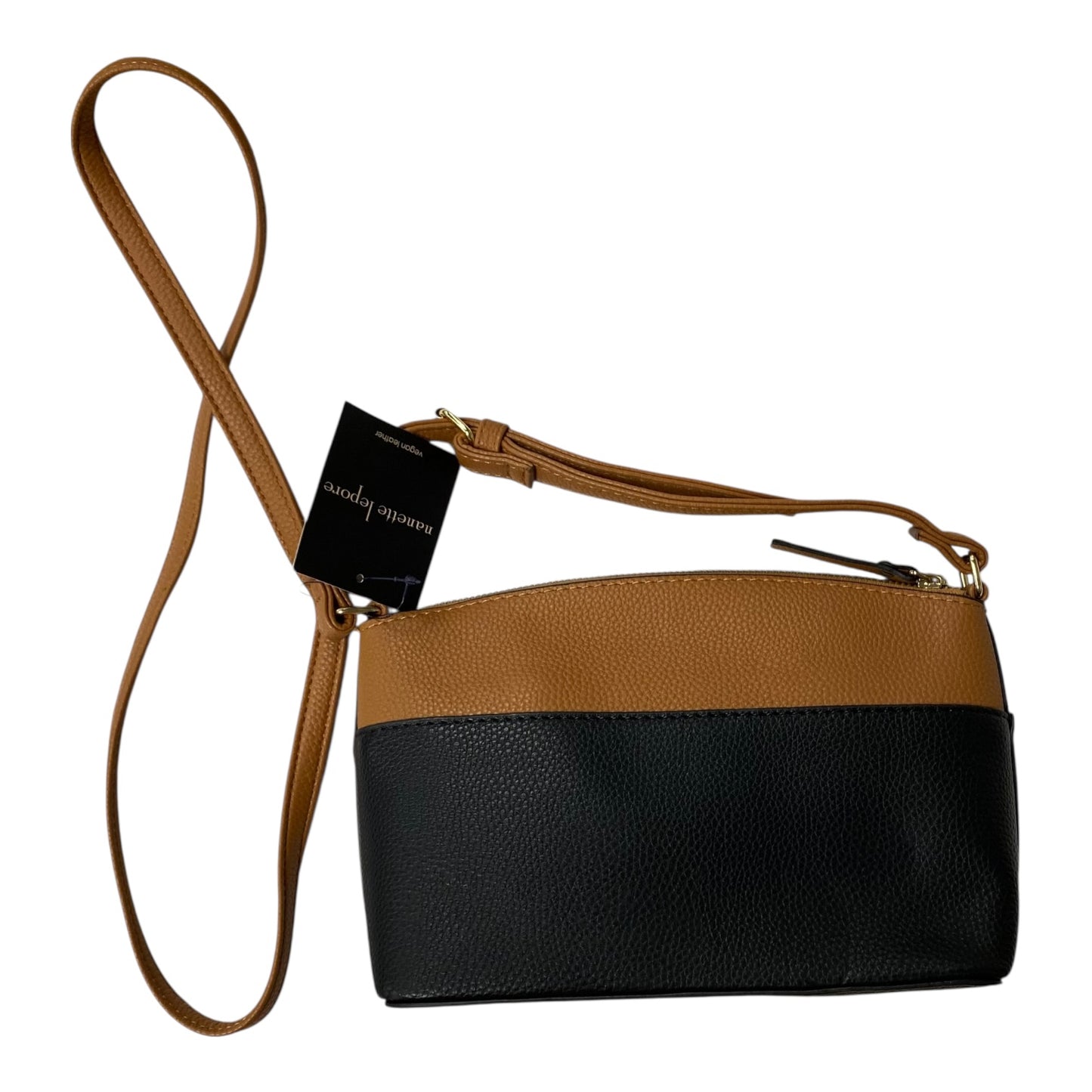Crossbody By Nanette Lepore In Black & Tan, Size:Small