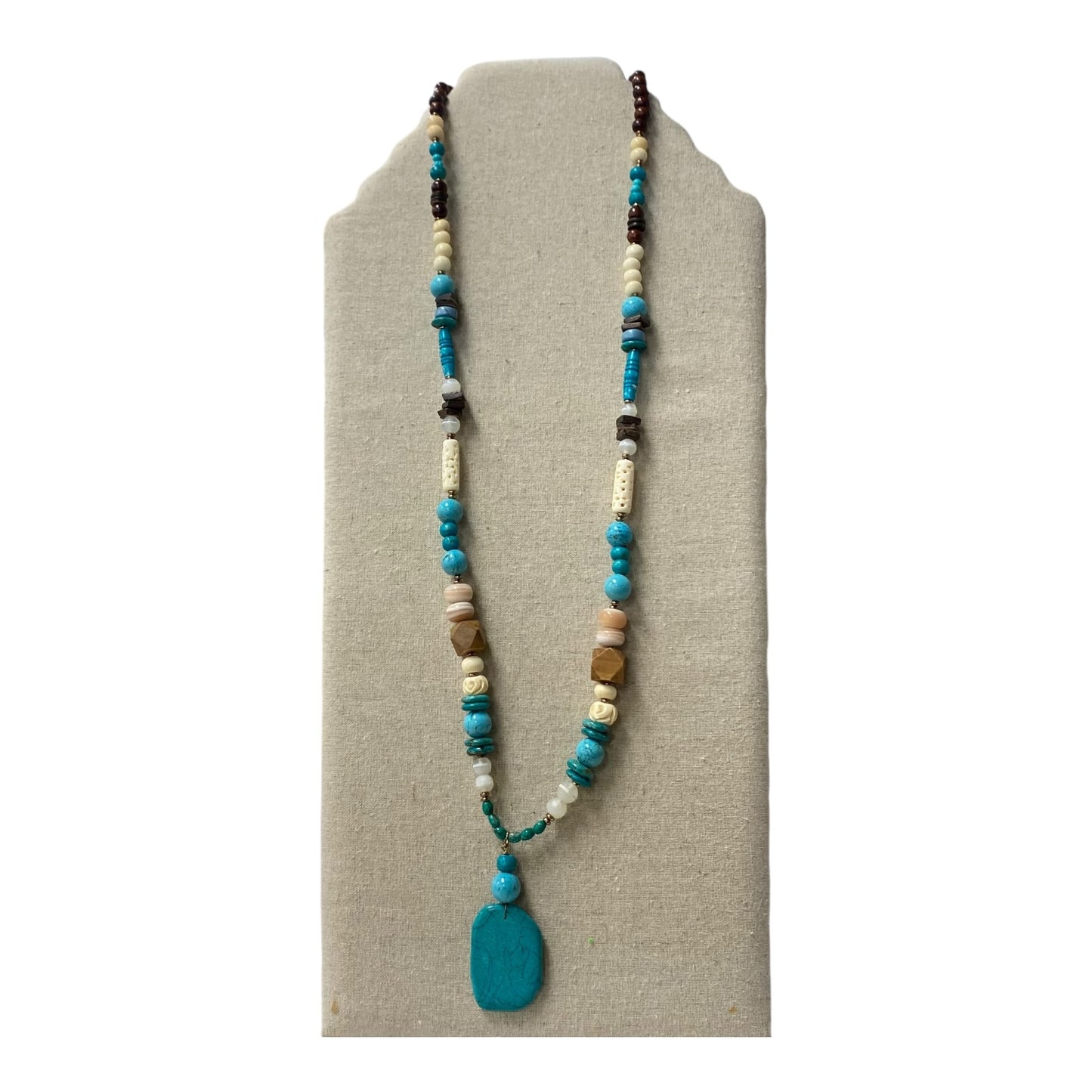Necklace Statement By Chicos In Blue