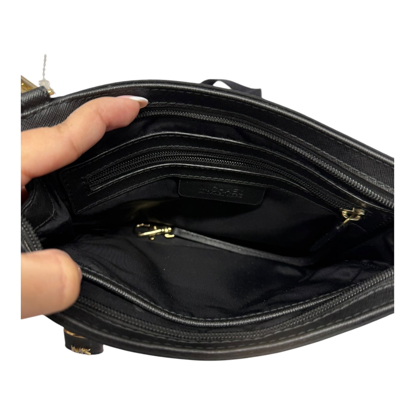 Crossbody Designer By Michael Kors In Black, Size:Medium
