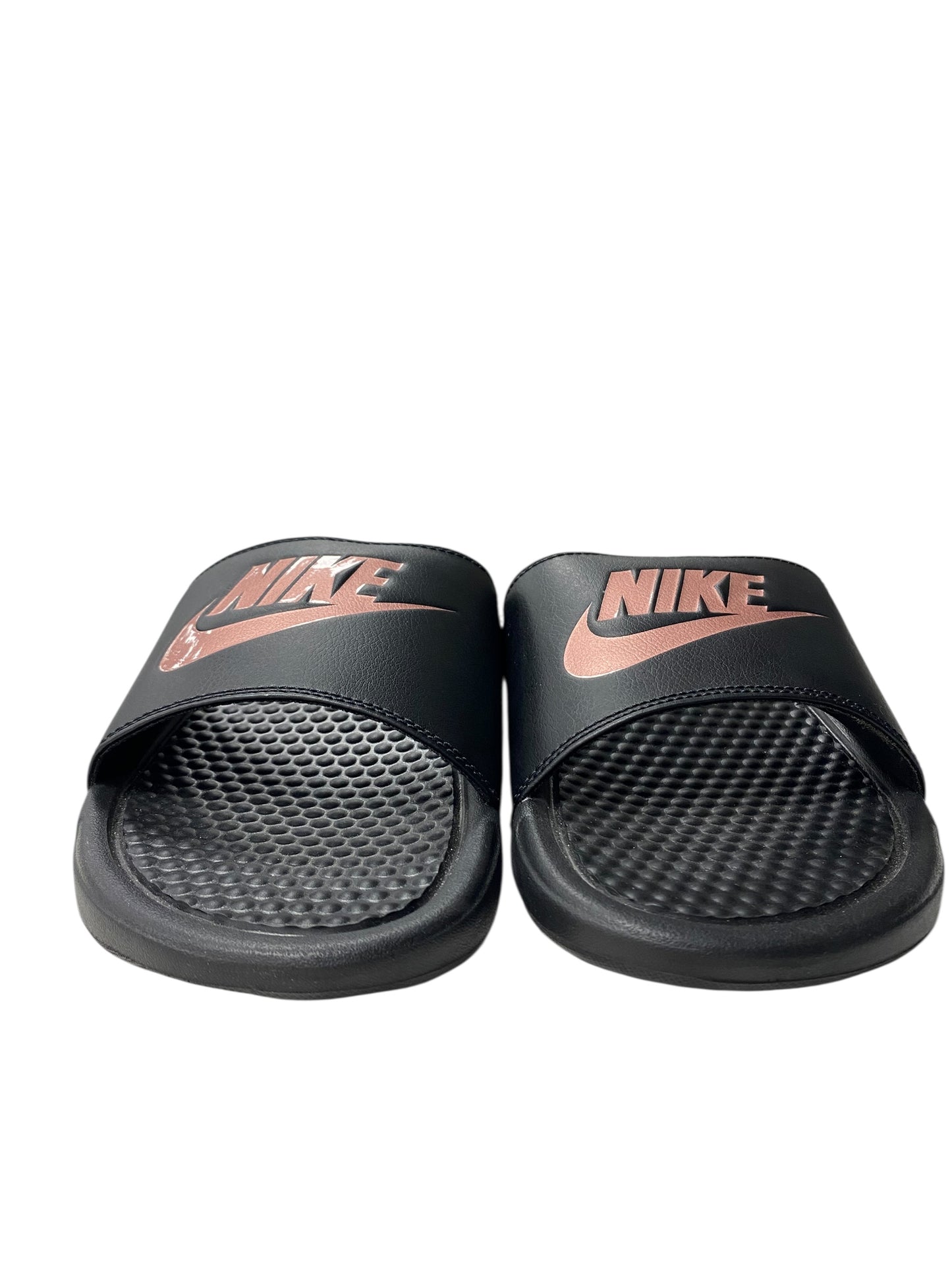 Sandals Flip Flops By Nike In Black, Size:10