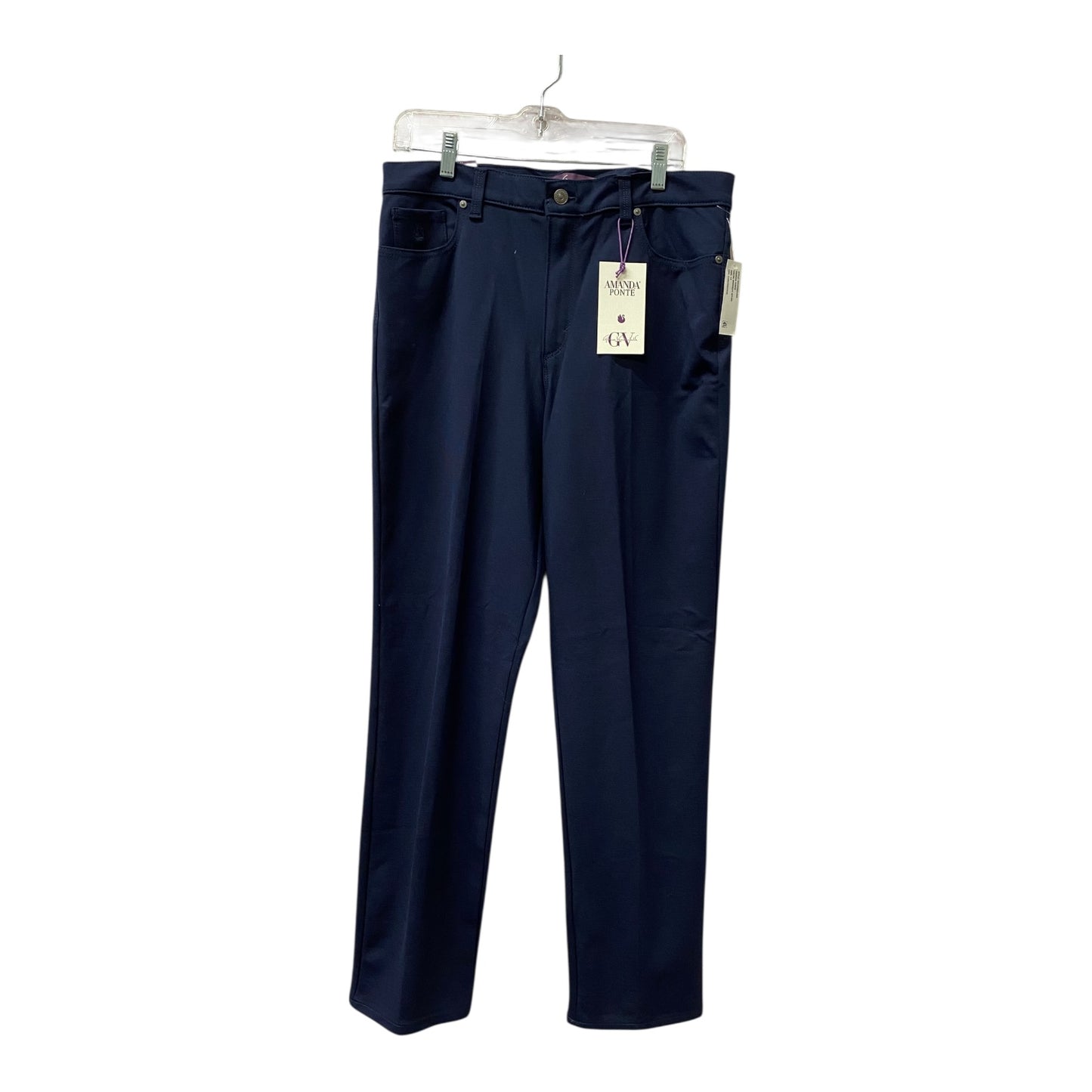 Pants Dress By Gloria Vanderbilt In Navy, Size:14