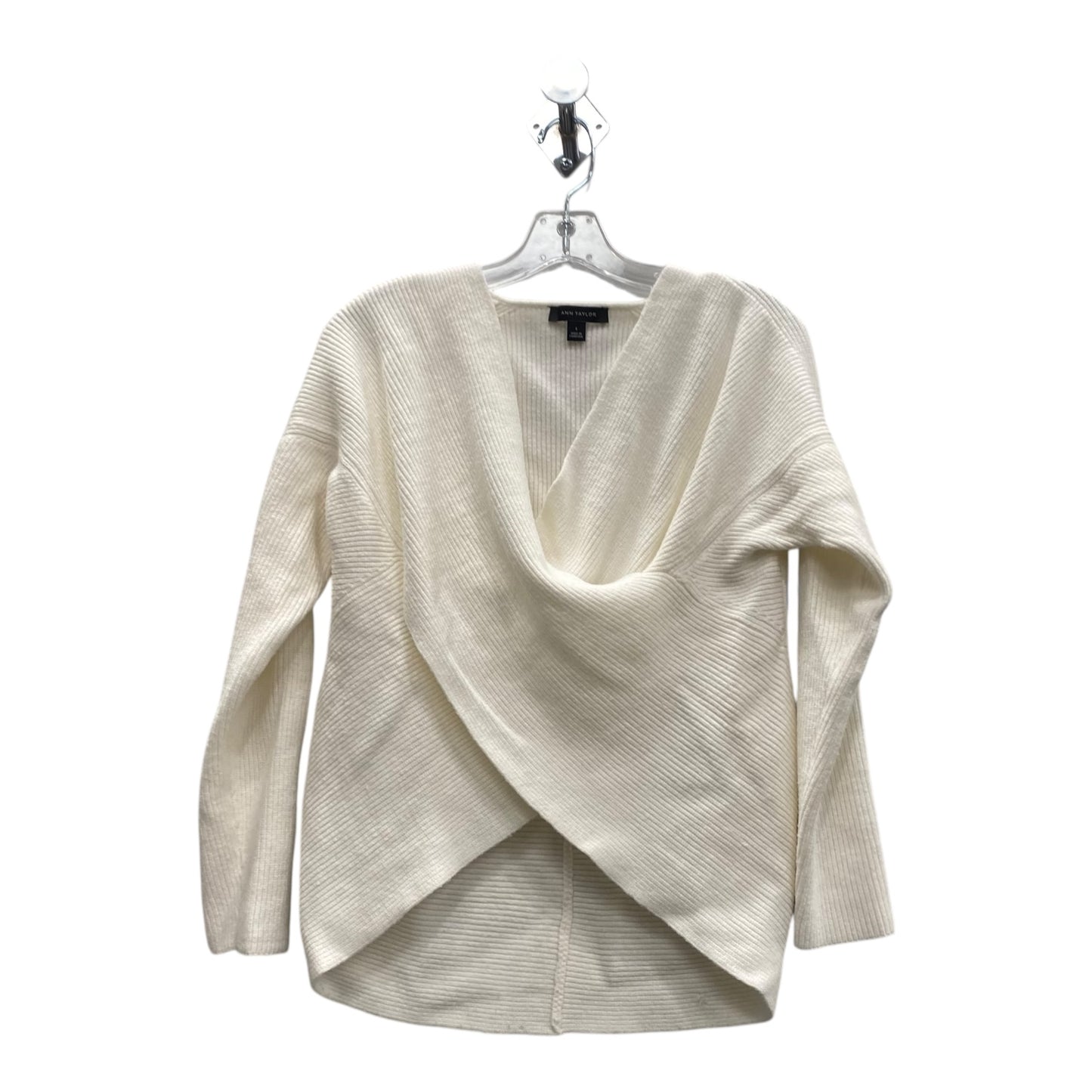 Sweater By Ann Taylor In Ivory, Size:S