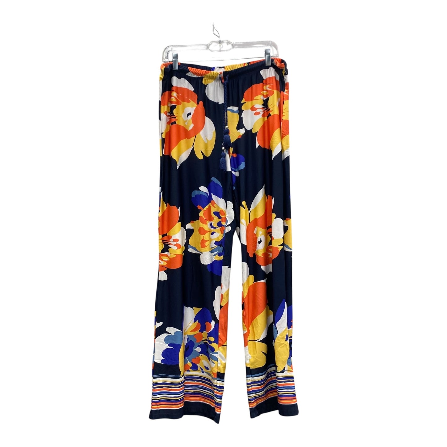 Pants Wide Leg By Melissa Paige In Blue & Orange, Size:16