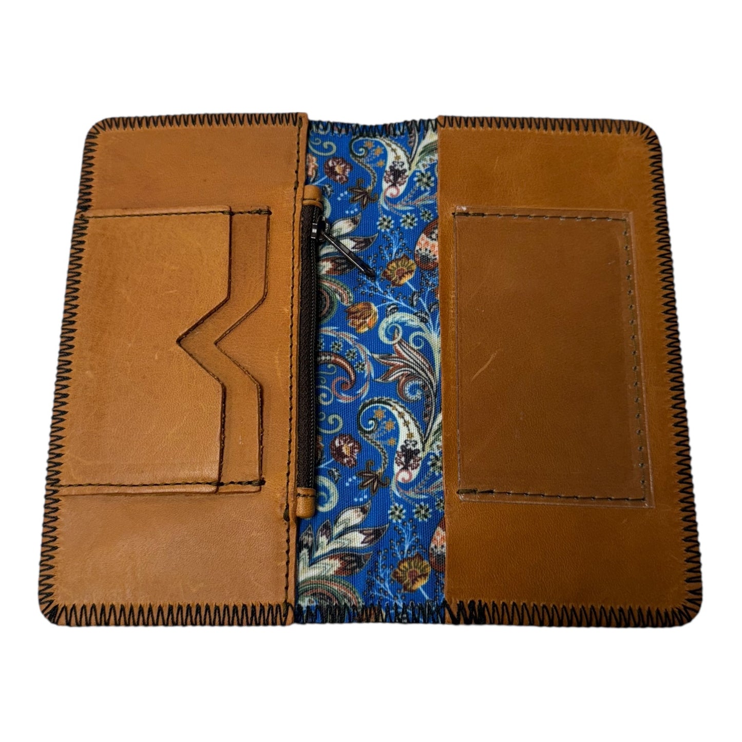 Wallet Leather By Cmc In Black, Size:Medium