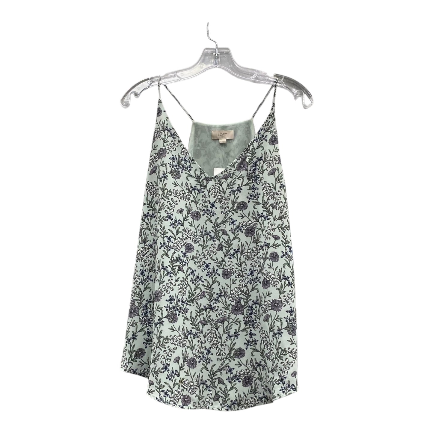 Top Sleeveless By Loft In Green, Size:M