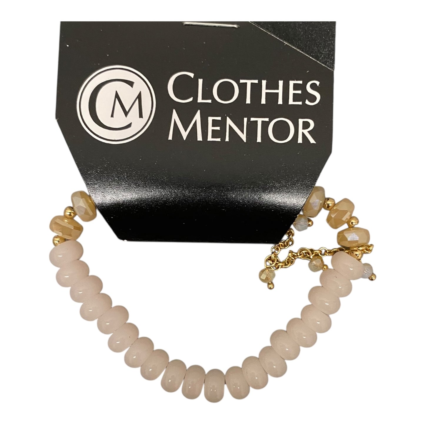 Bracelet Beaded By Simply Noelle In Pink & Tan