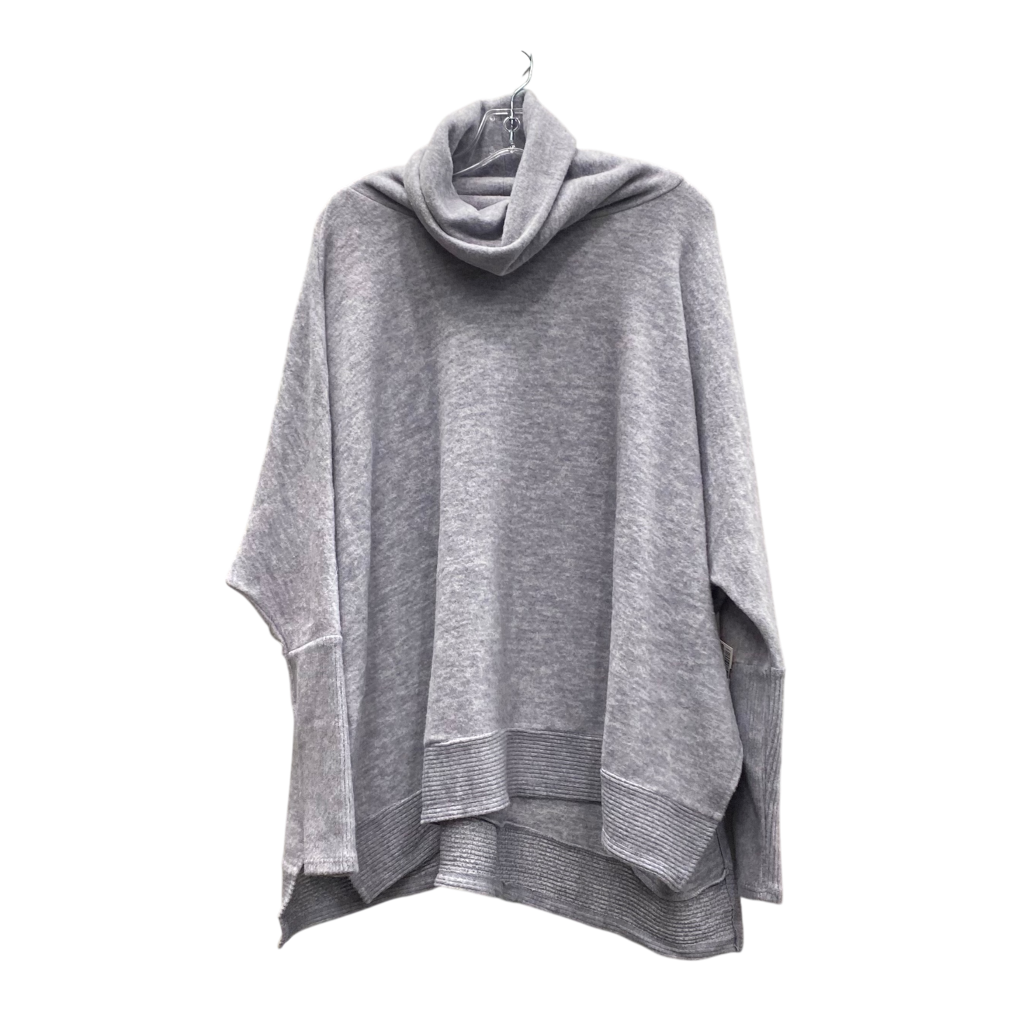Top Ls By Zenana In Grey, Size:S