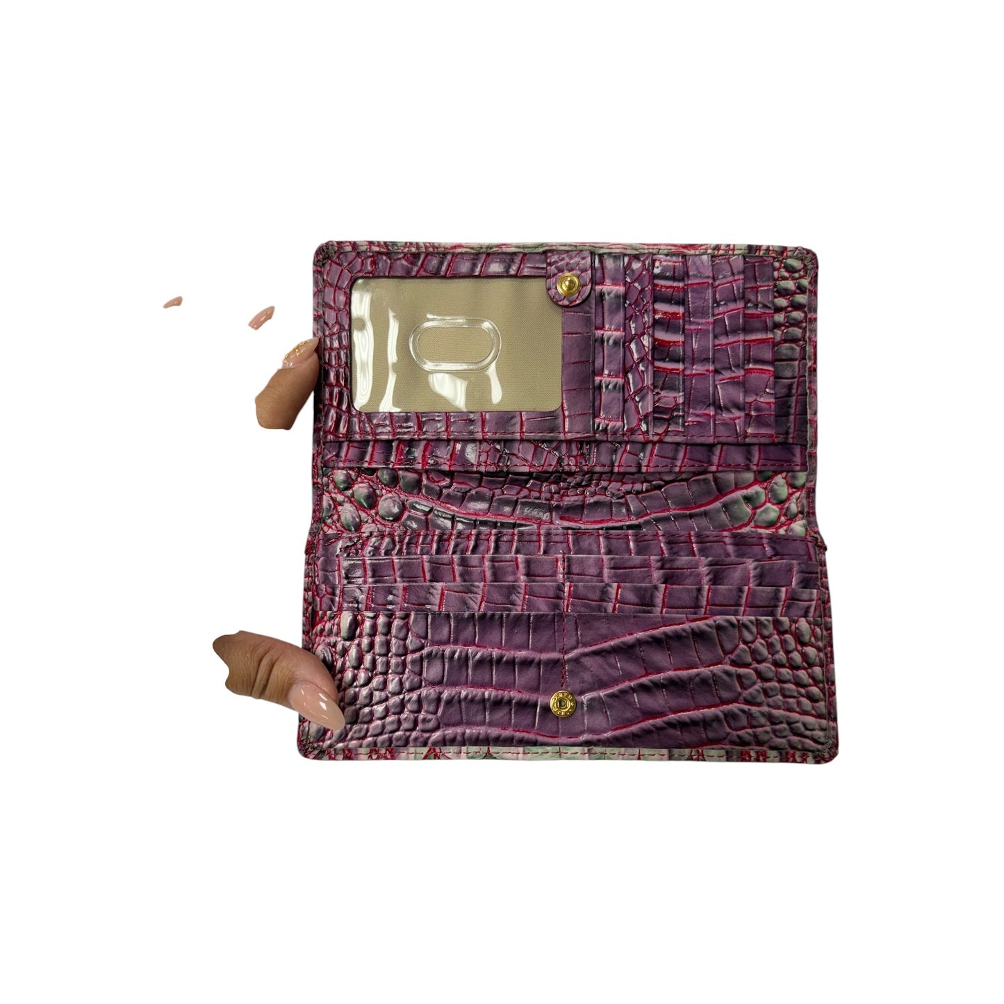 Wallet Designer By Brahmin In Purple, Size:Large