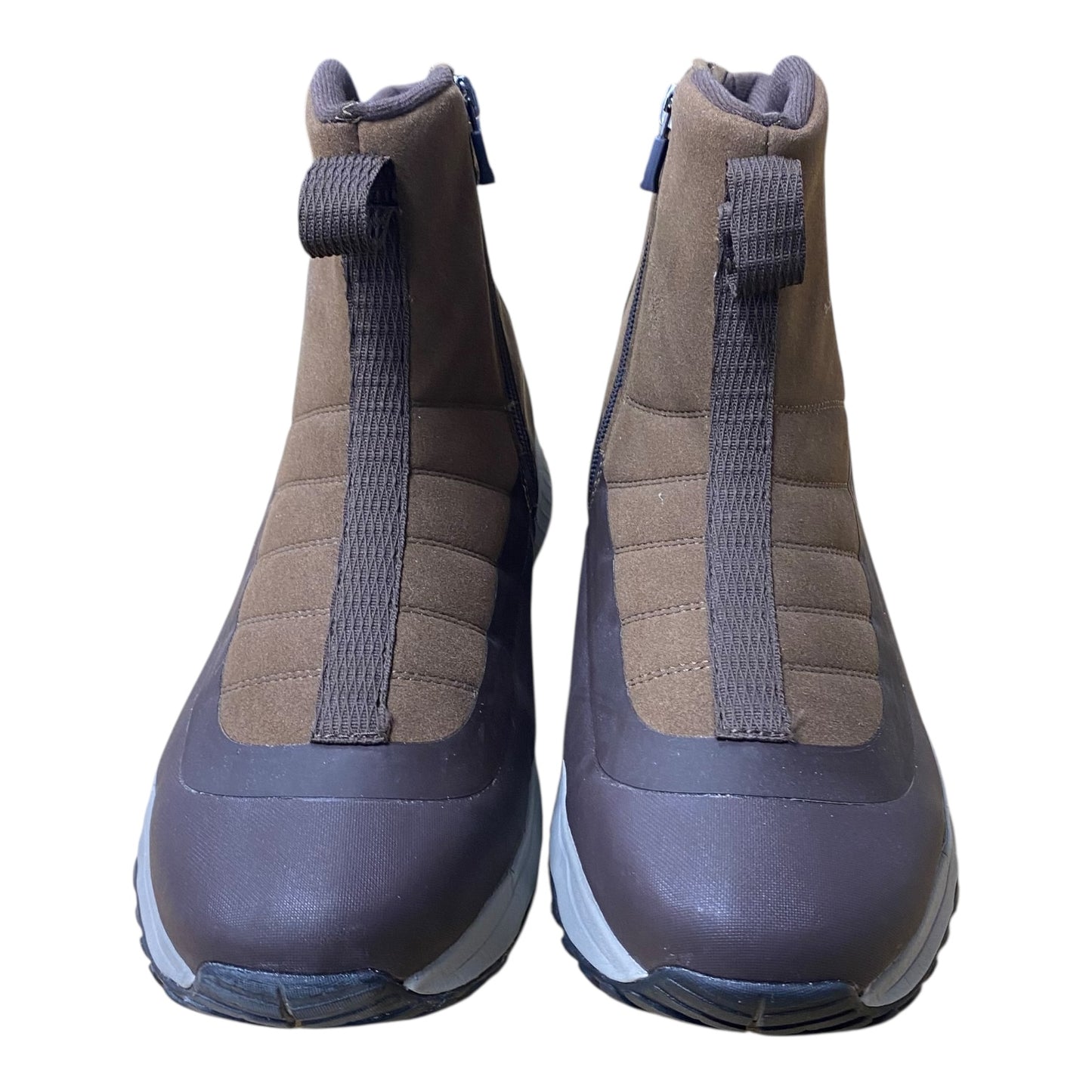 Boots Ankle Flats By Easy Spirit In Brown, Size:12