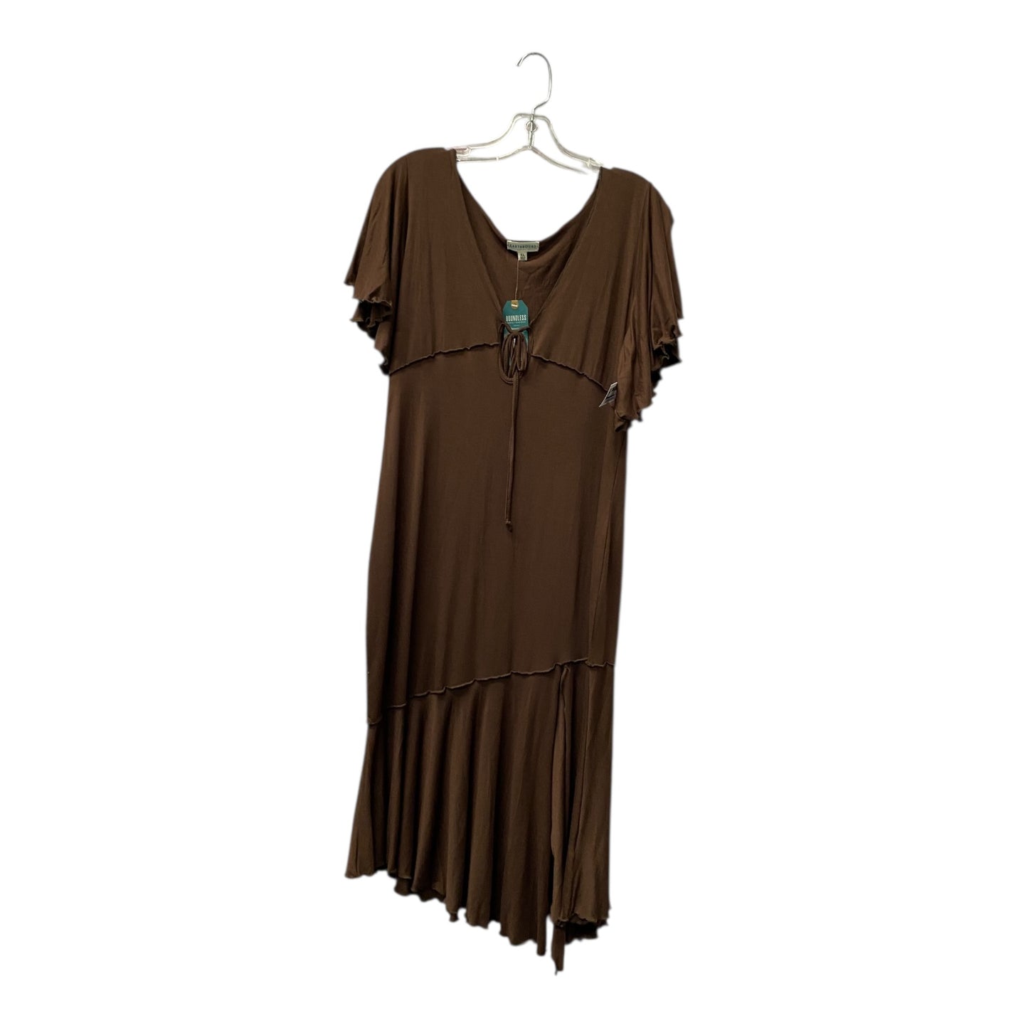 Dress Casual Short By Earthbound In Brown, Size:Xl