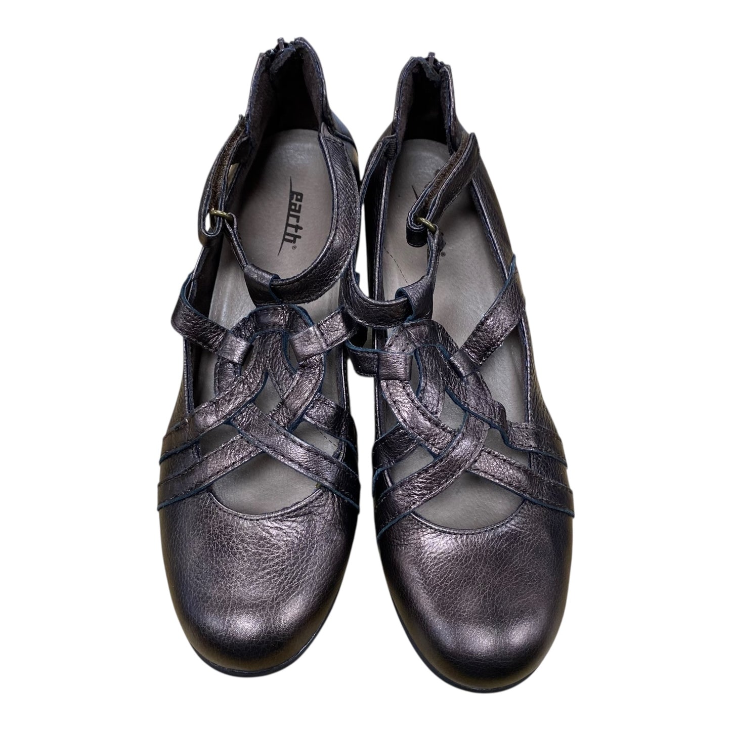 Shoes Heels Block By Earth In Brown, Size:9.5