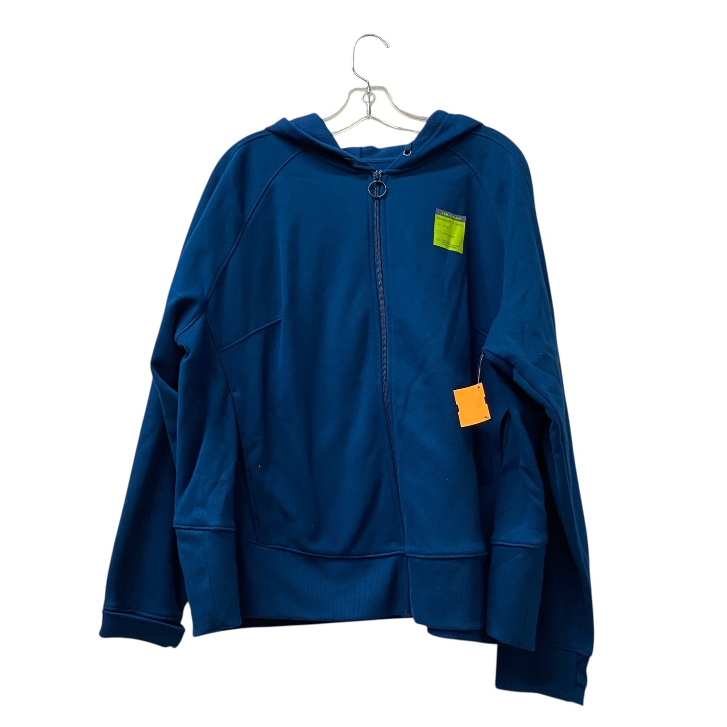 Athletic Jacket By Tek Gear In Blue, Size:1X