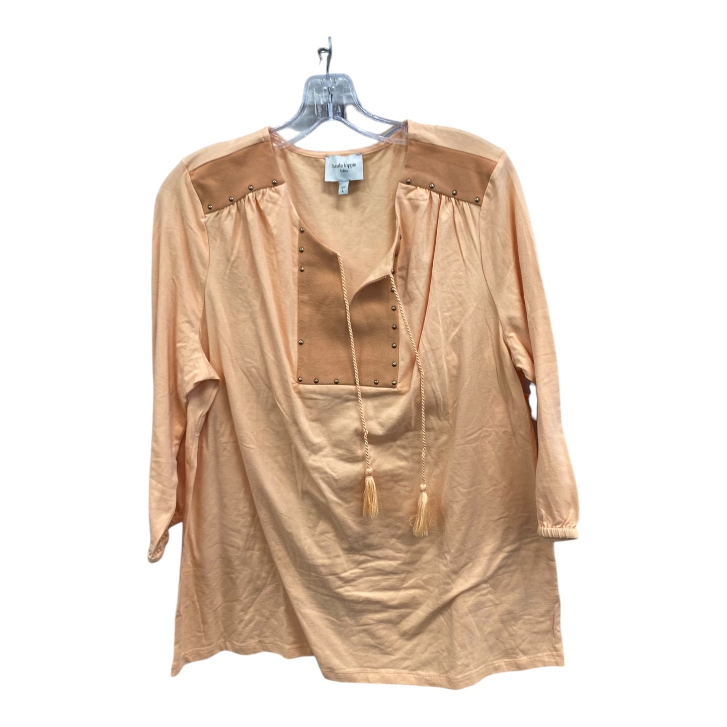 Top Ls By Haute Hippie In Orange, Size:L