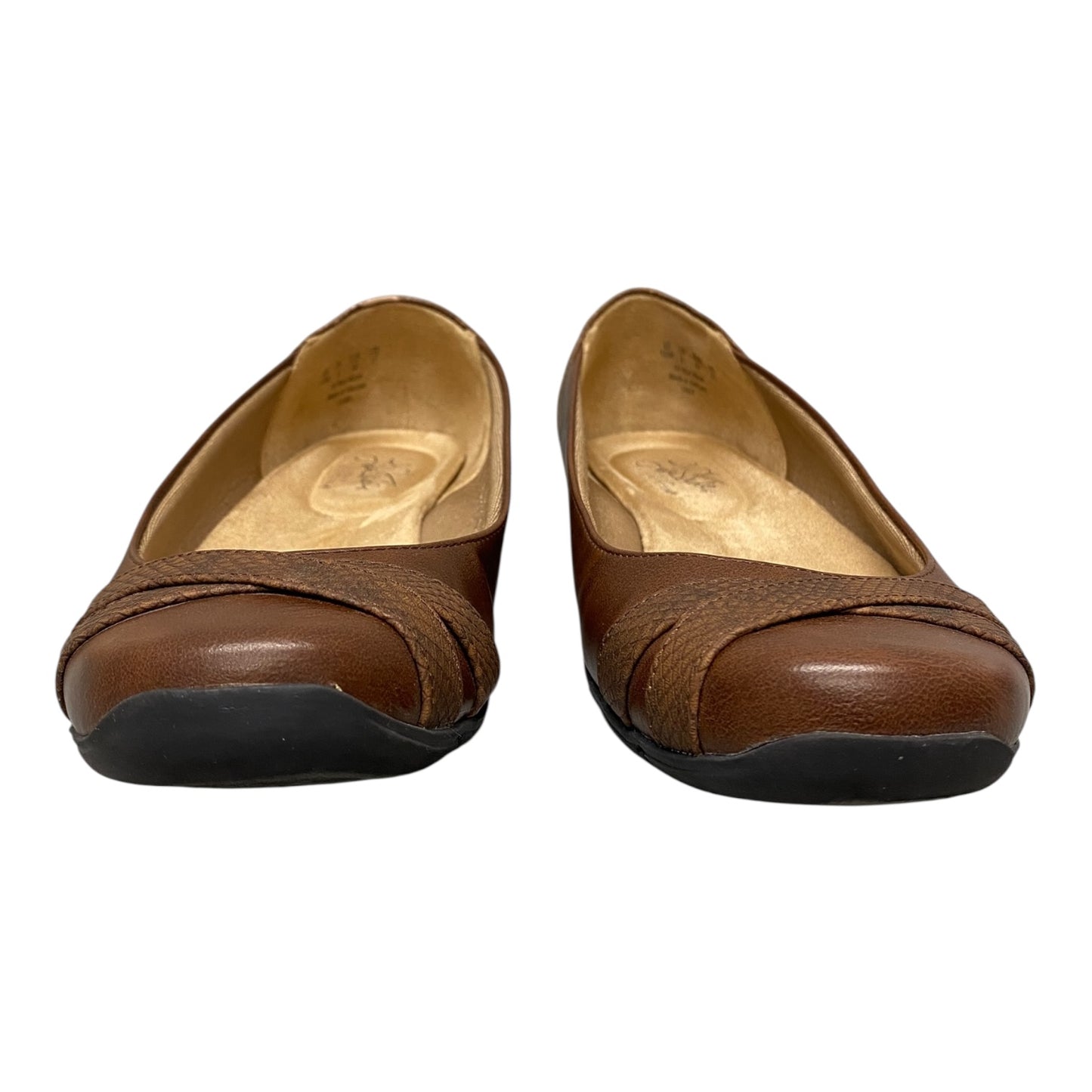 Shoes Flats By Life Stride In Brown, Size:10