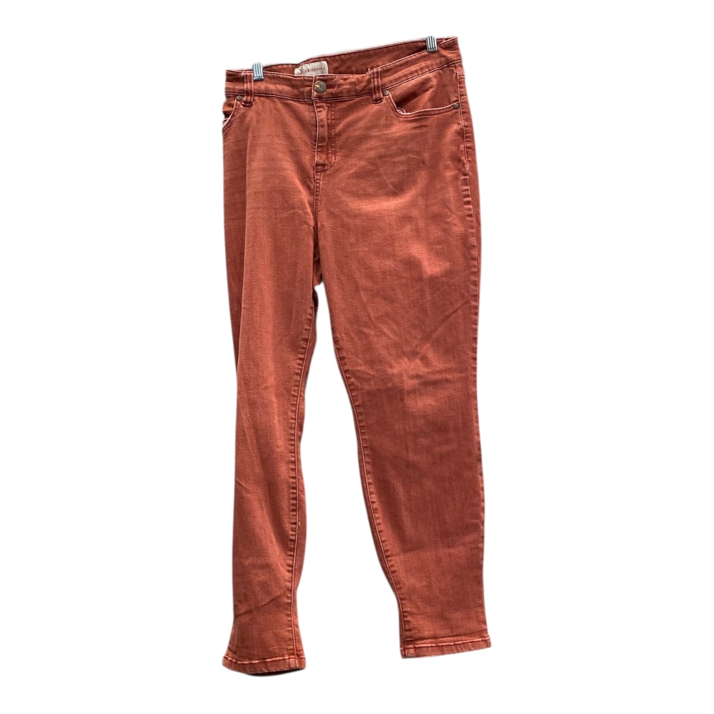 Jeans Skinny By Molly Isadora In Red, Size:18