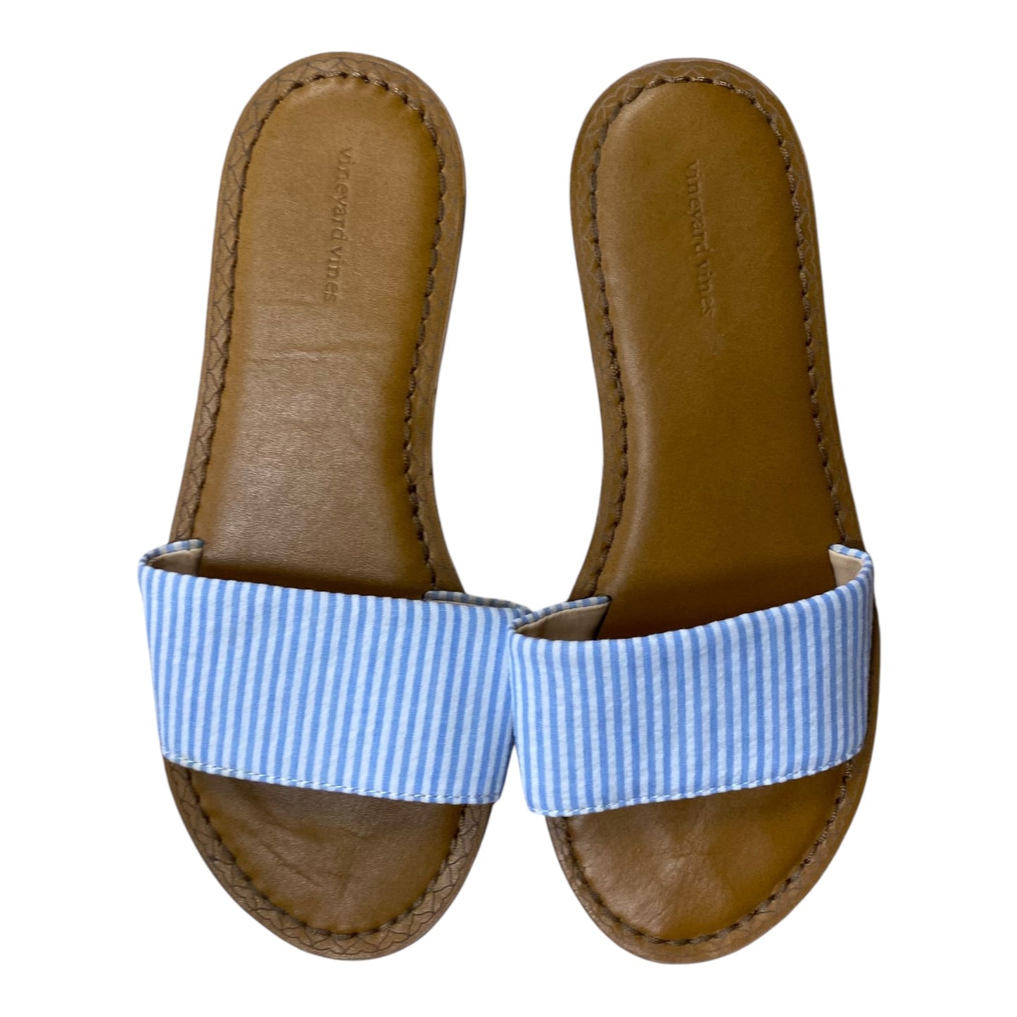 Sandals Flats By Vineyard Vines In Tan, Size:9