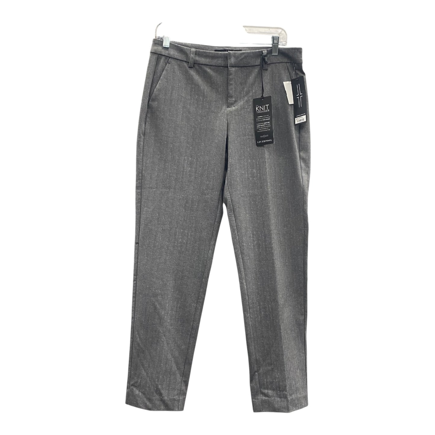 Pants Cropped By Liverpool In Grey, Size:6
