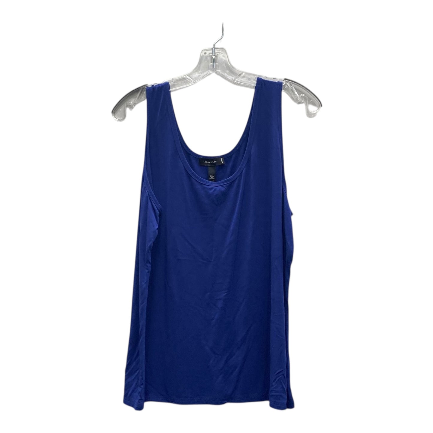 Top Sleeveless By Lord And Taylor In Blue, Size:2X