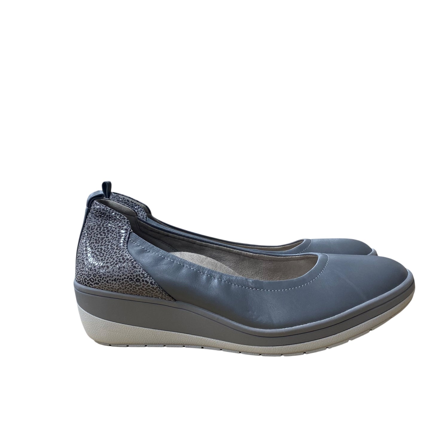 Shoes Heels Wedge By Vionic In Grey, Size:9.5