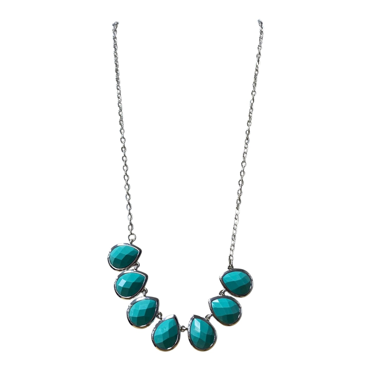 Necklace Statement In Teal
