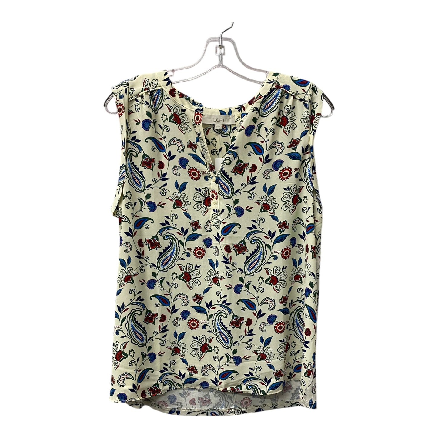 Top Ss By Loft In Cream, Size:S