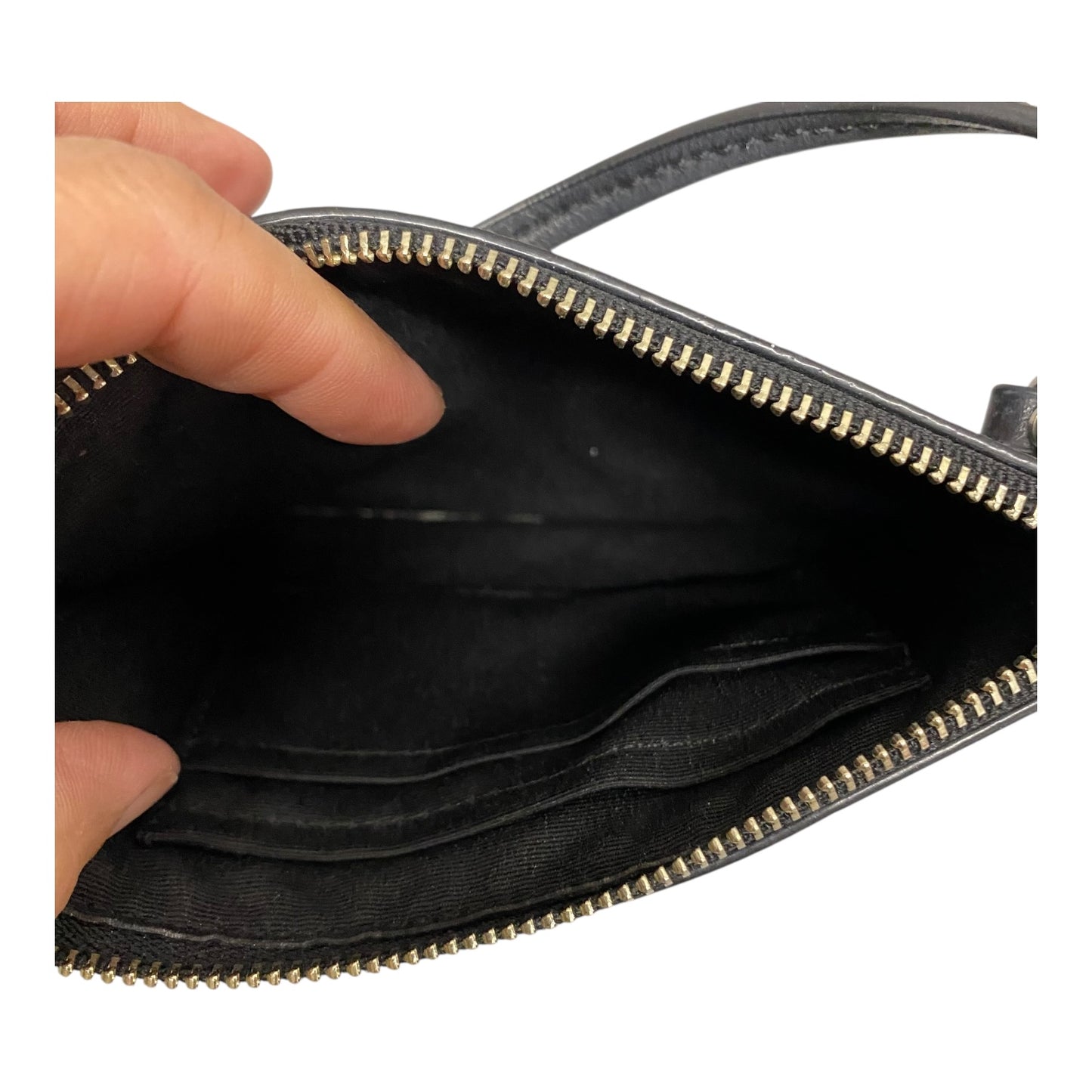 Wristlet Designer By Coach In Black, Size:Medium