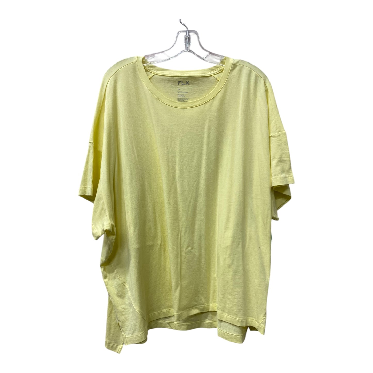 Athletic Top Ss By Flx In Yellow, Size:3X