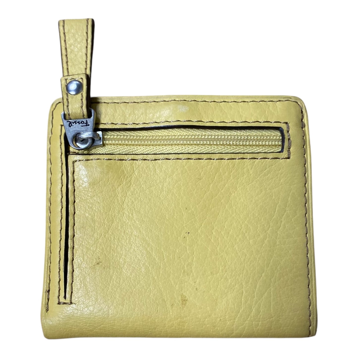 Wallet Leather By Fossil In Red, Size:Small