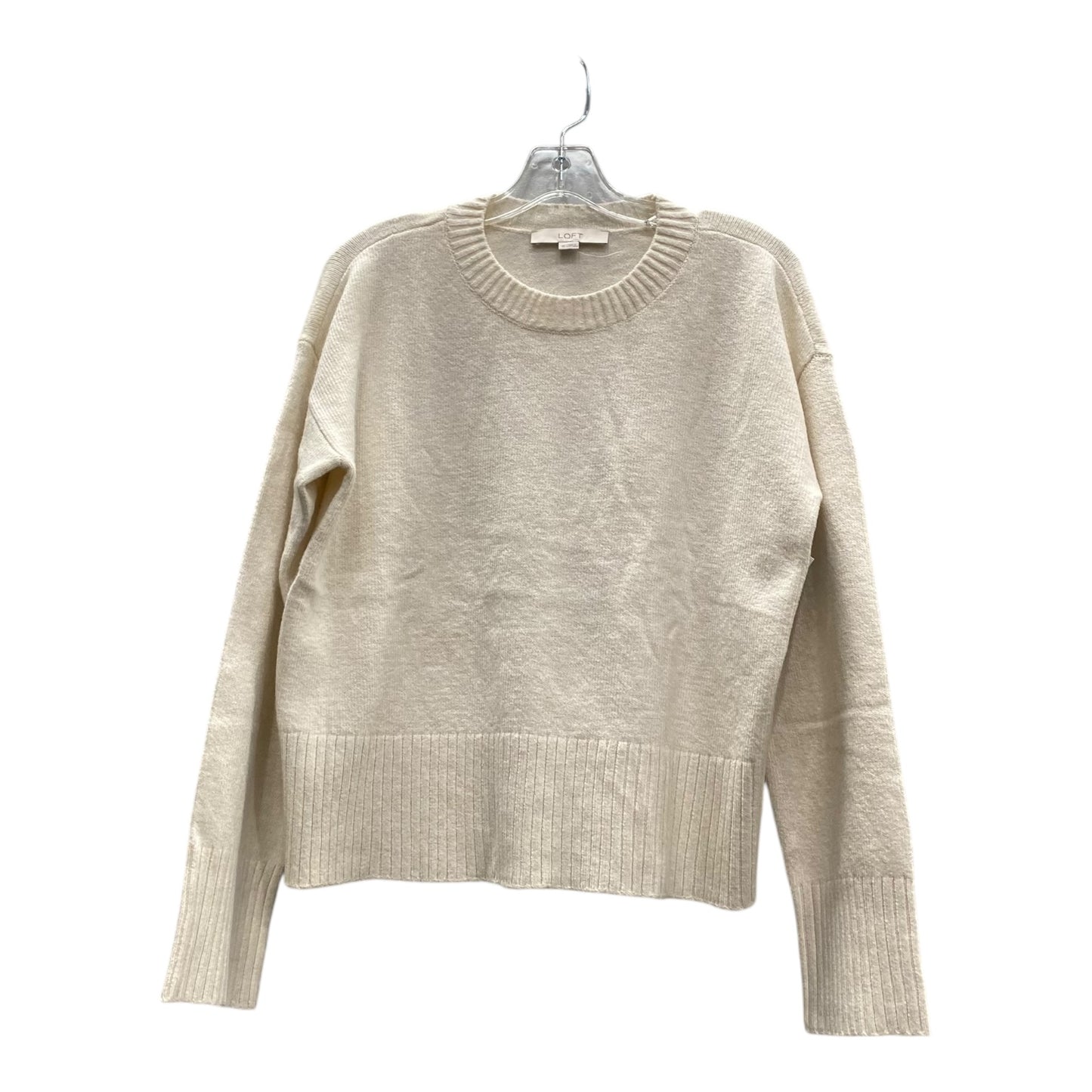 Sweater By Loft In Ivory, Size:Xs