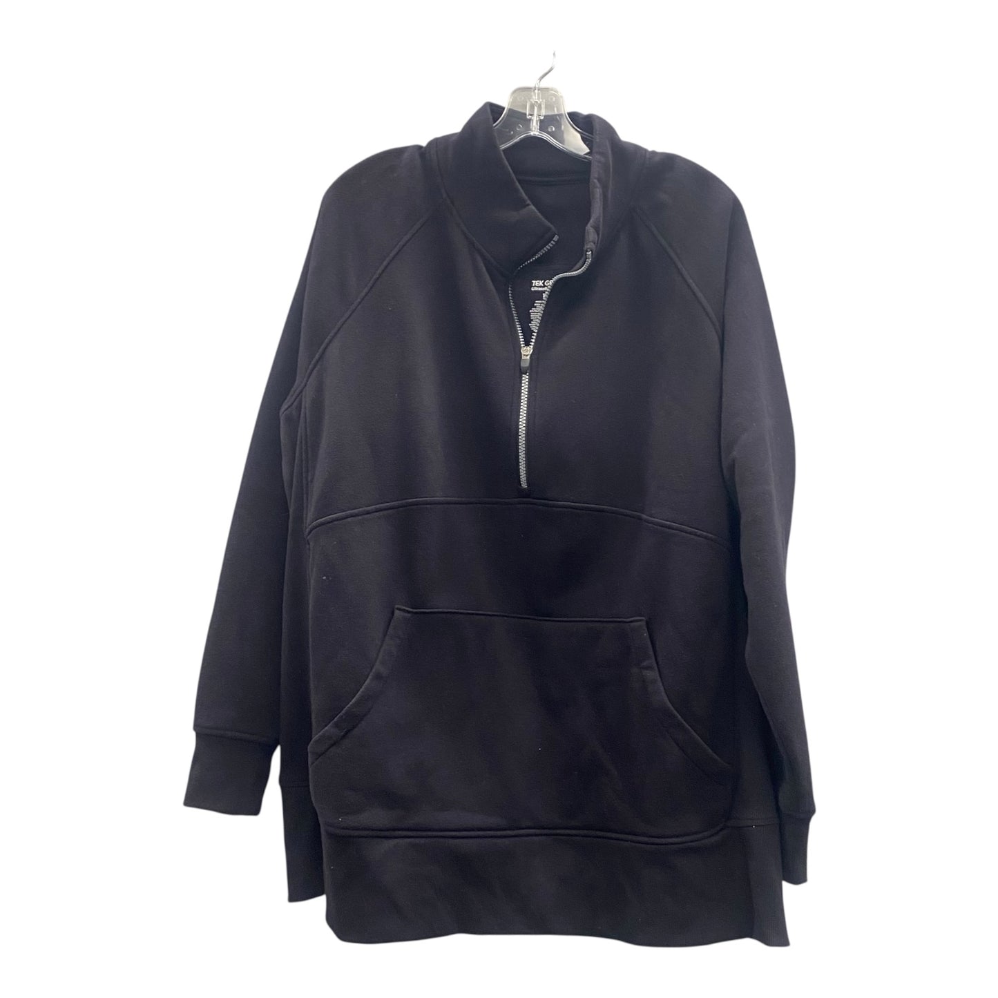 Athletic Jacket By Tek Gear In Black, Size:1X