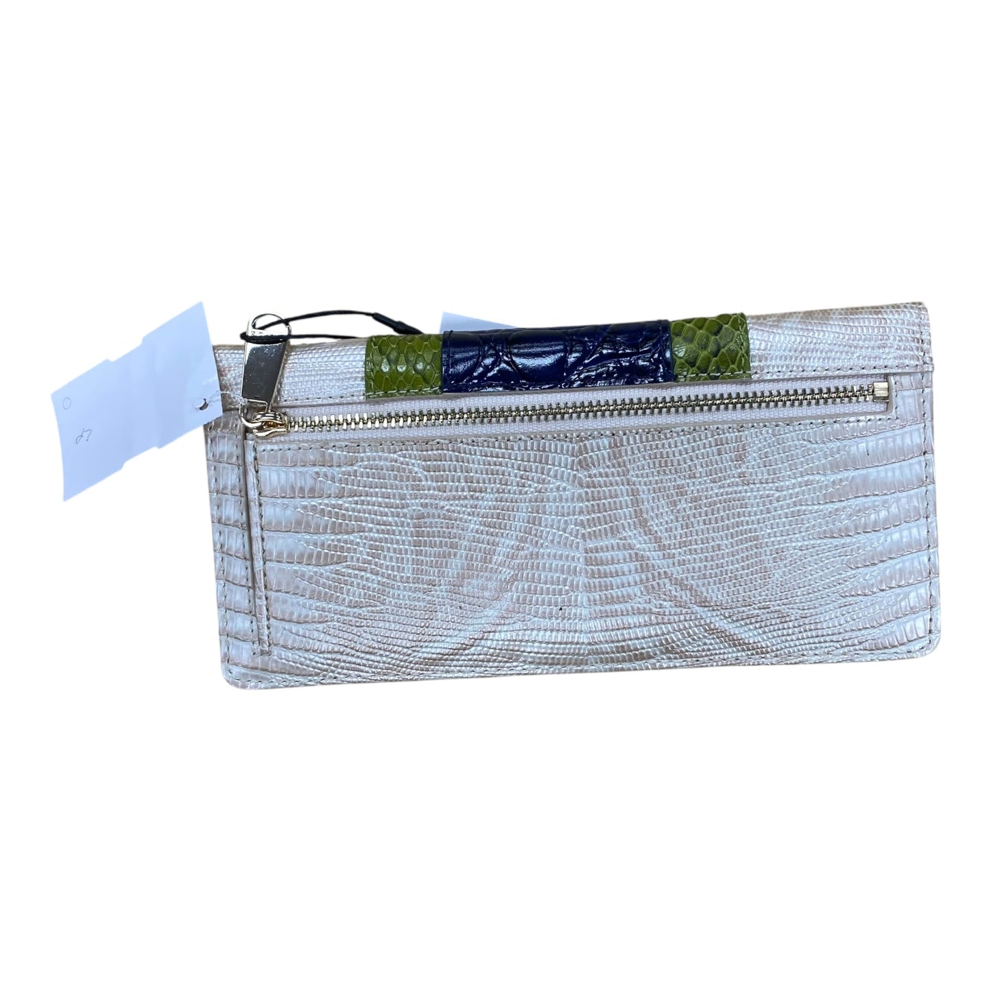 Wallet Designer By Brahmin In Blue & Green, Size:Large