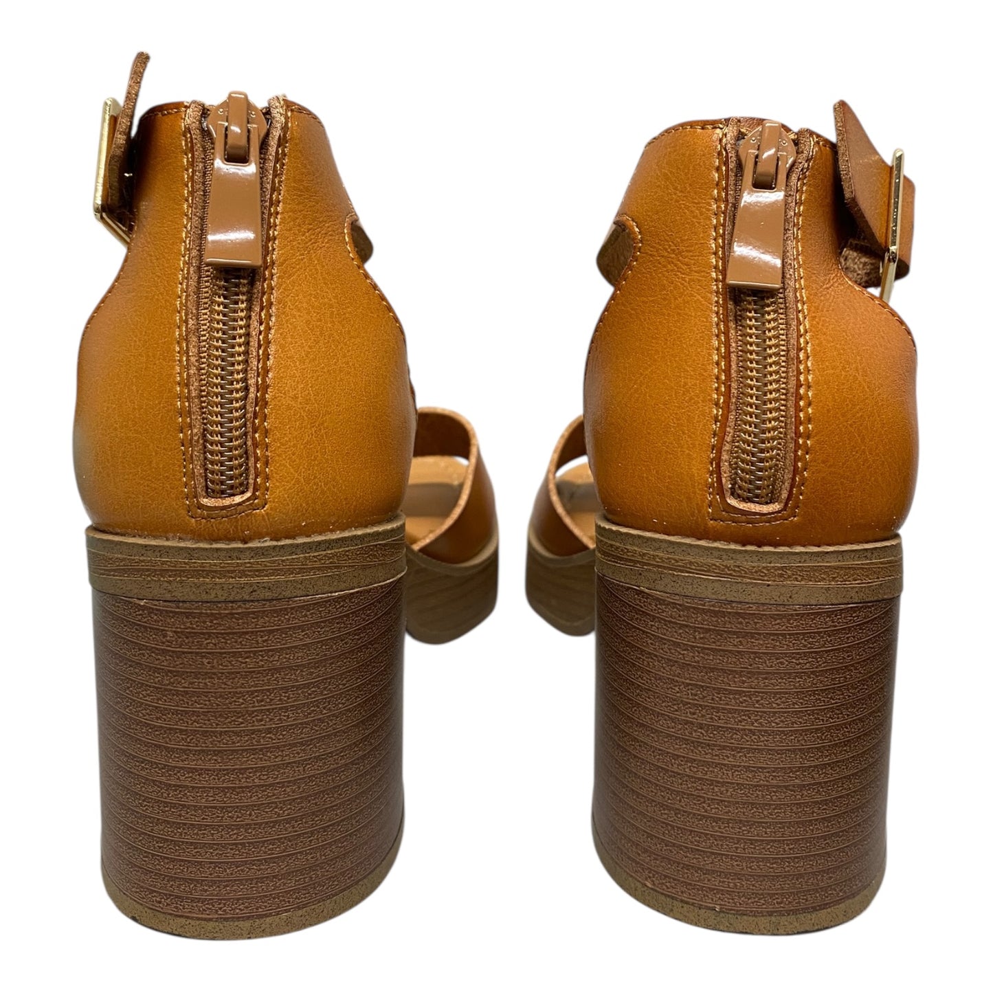 Shoes Heels Block By Torrid In Tan, Size:7