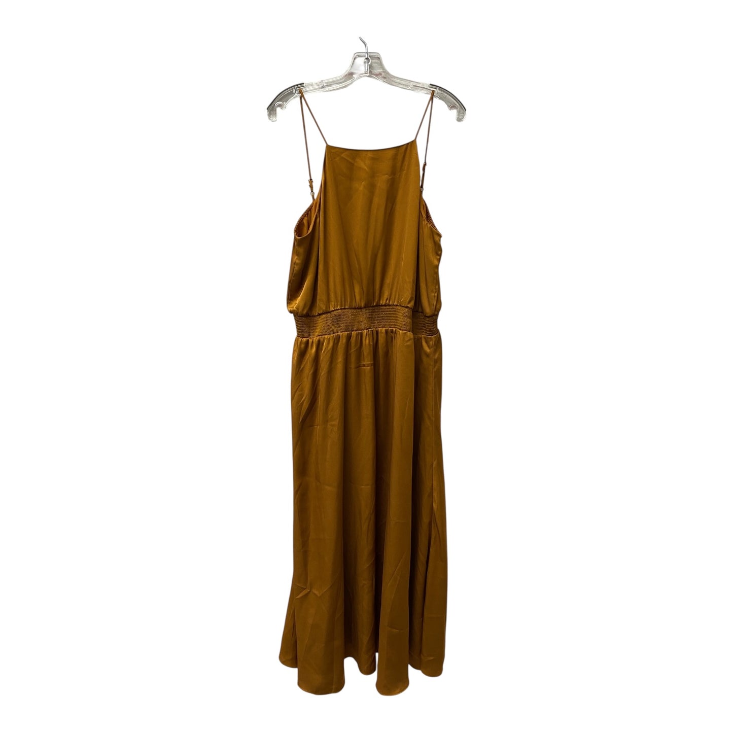 Dress Casual Maxi By Ann Taylor In Brown, Size:L