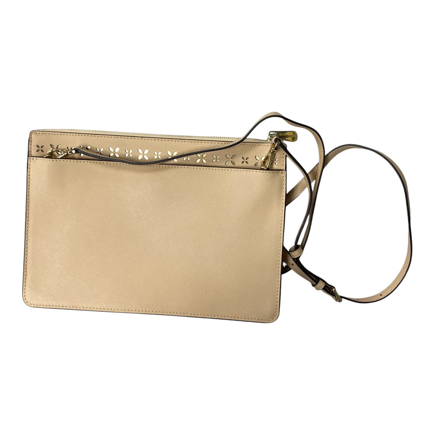 Crossbody Designer By Michael Kors In Tan, Size:Medium