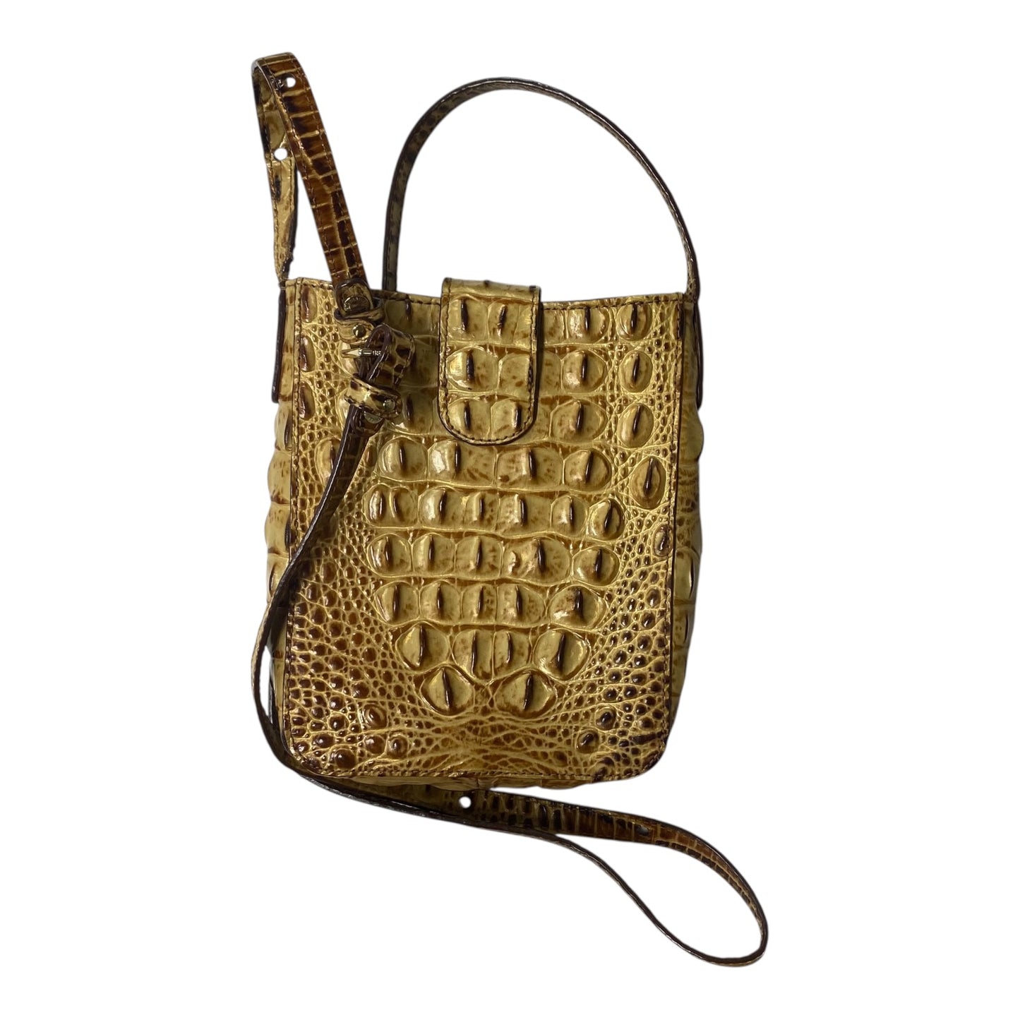 Crossbody Designer By Brahmin In Brown, Size:Small