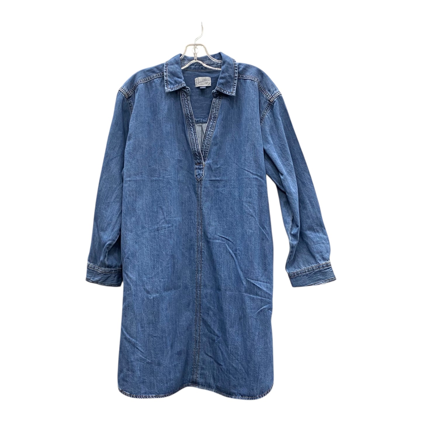 Dress Casual Midi By Universal Thread In Blue Denim, Size:L