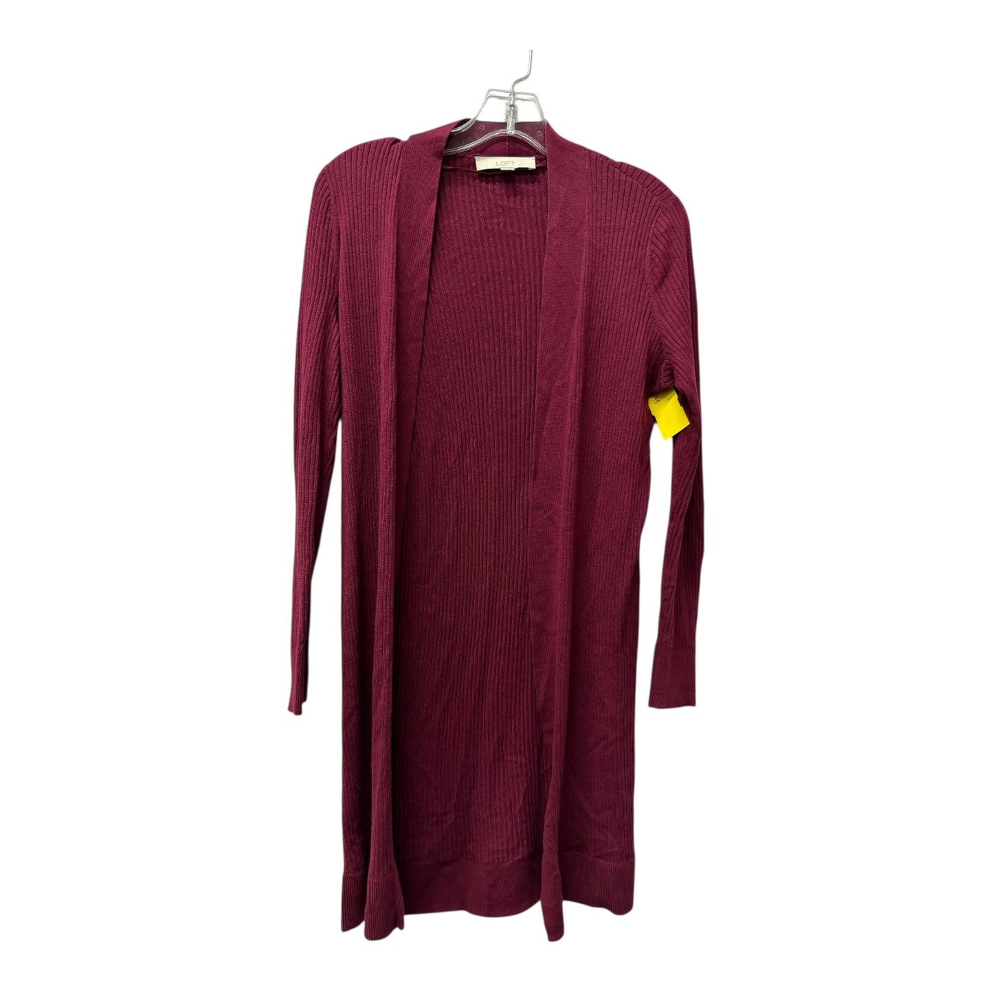 Cardigan By Loft In Maroon, Size:S
