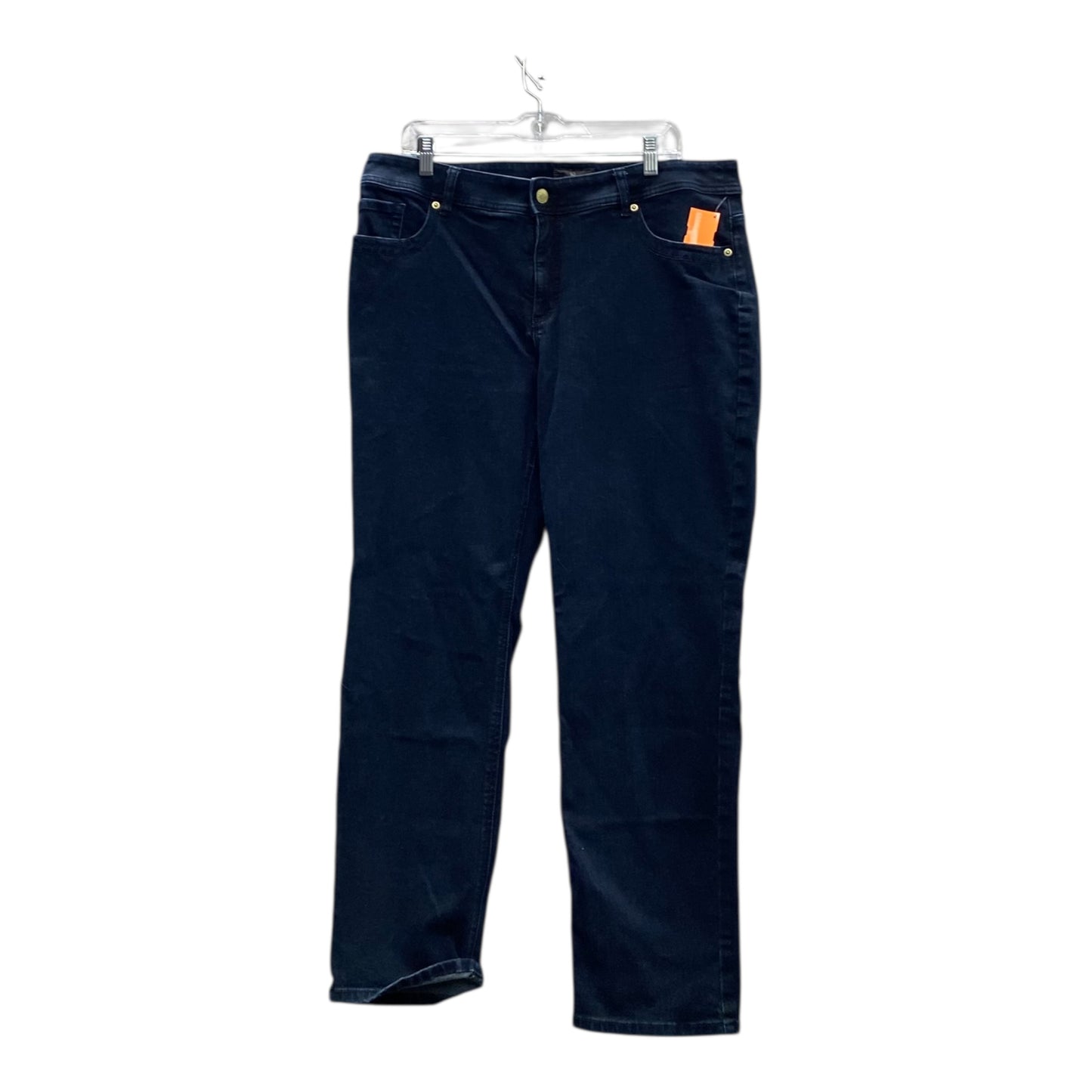Jeans Straight By Chicos In Blue Denim, Size:14