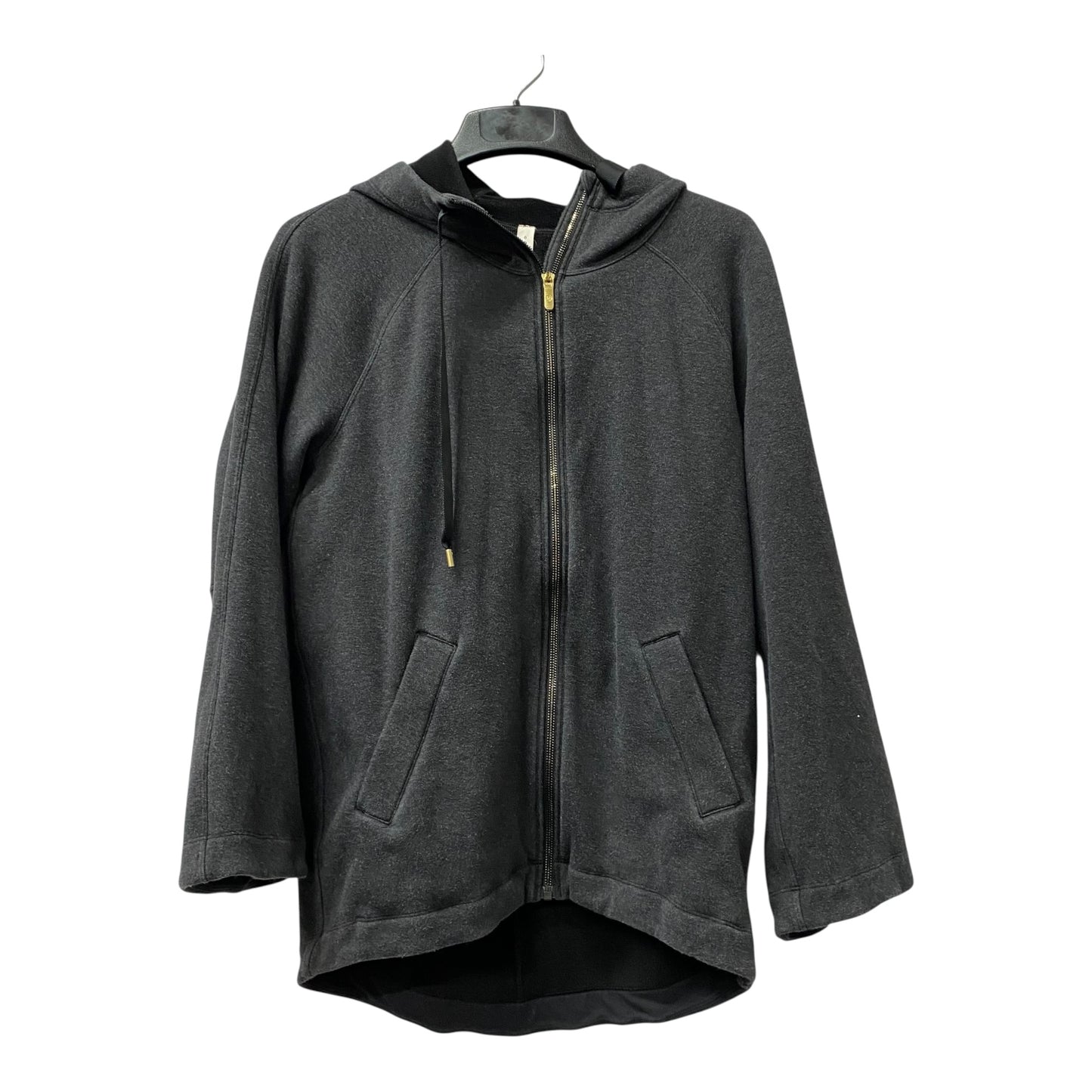Athletic Jacket By Lululemon In Grey, Size:S