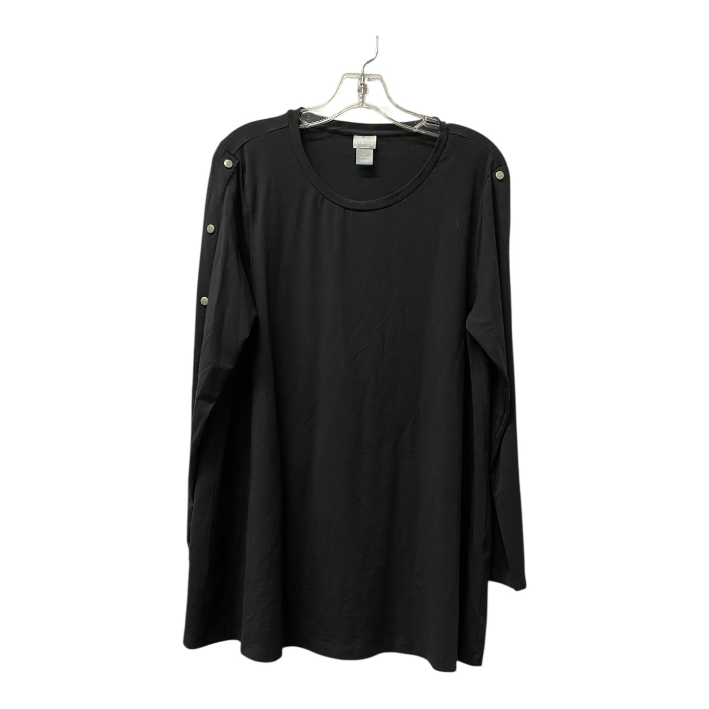 Top Ls By Chicos In Black, Size:L