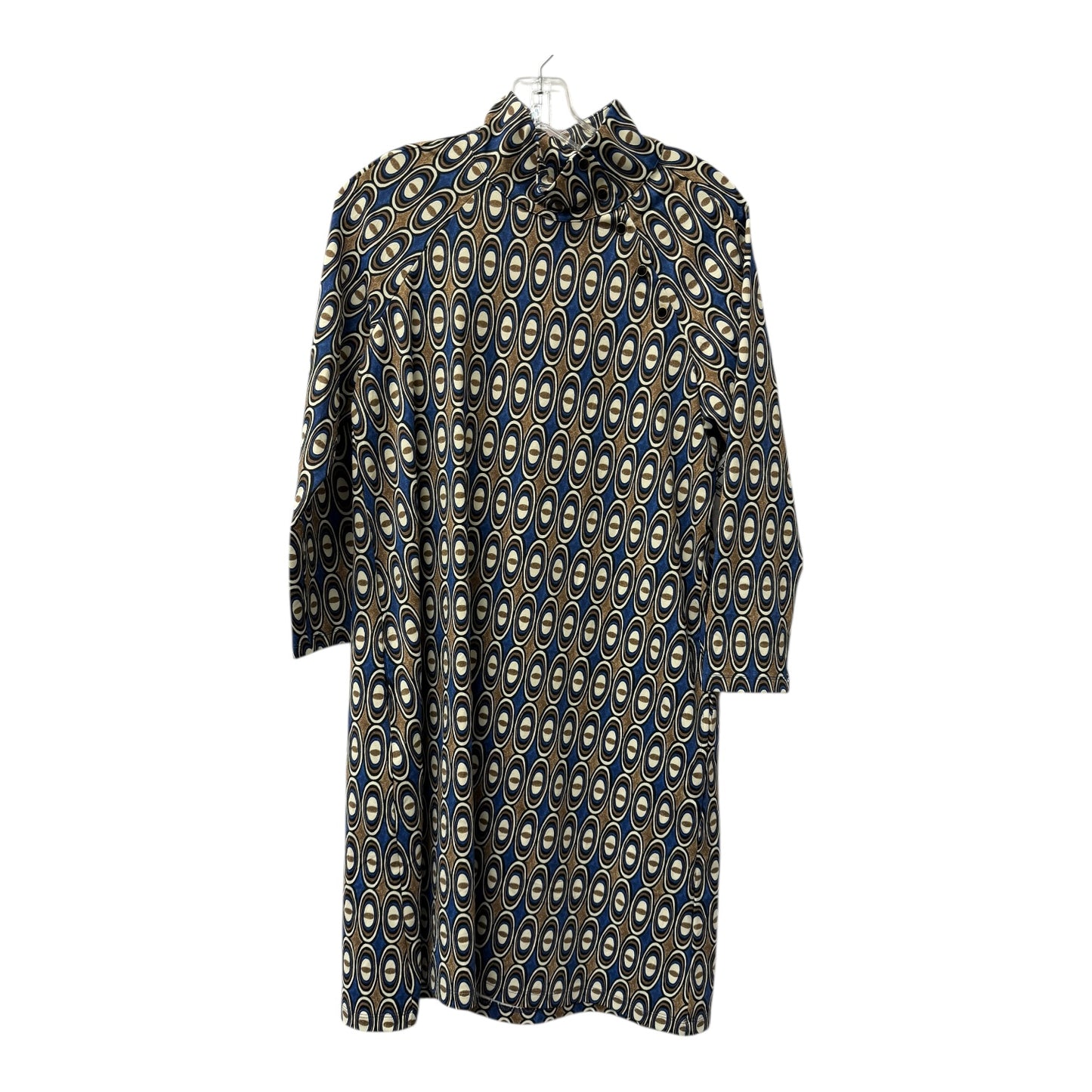 Dress Casual Short By J Mclaughlin In Blue & Tan, Size:M