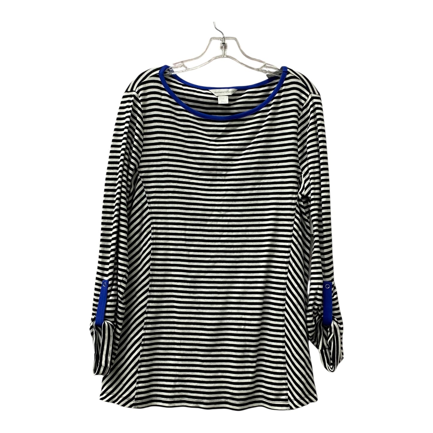 Top Ls Basic By Cj Banks In Black, Size:L