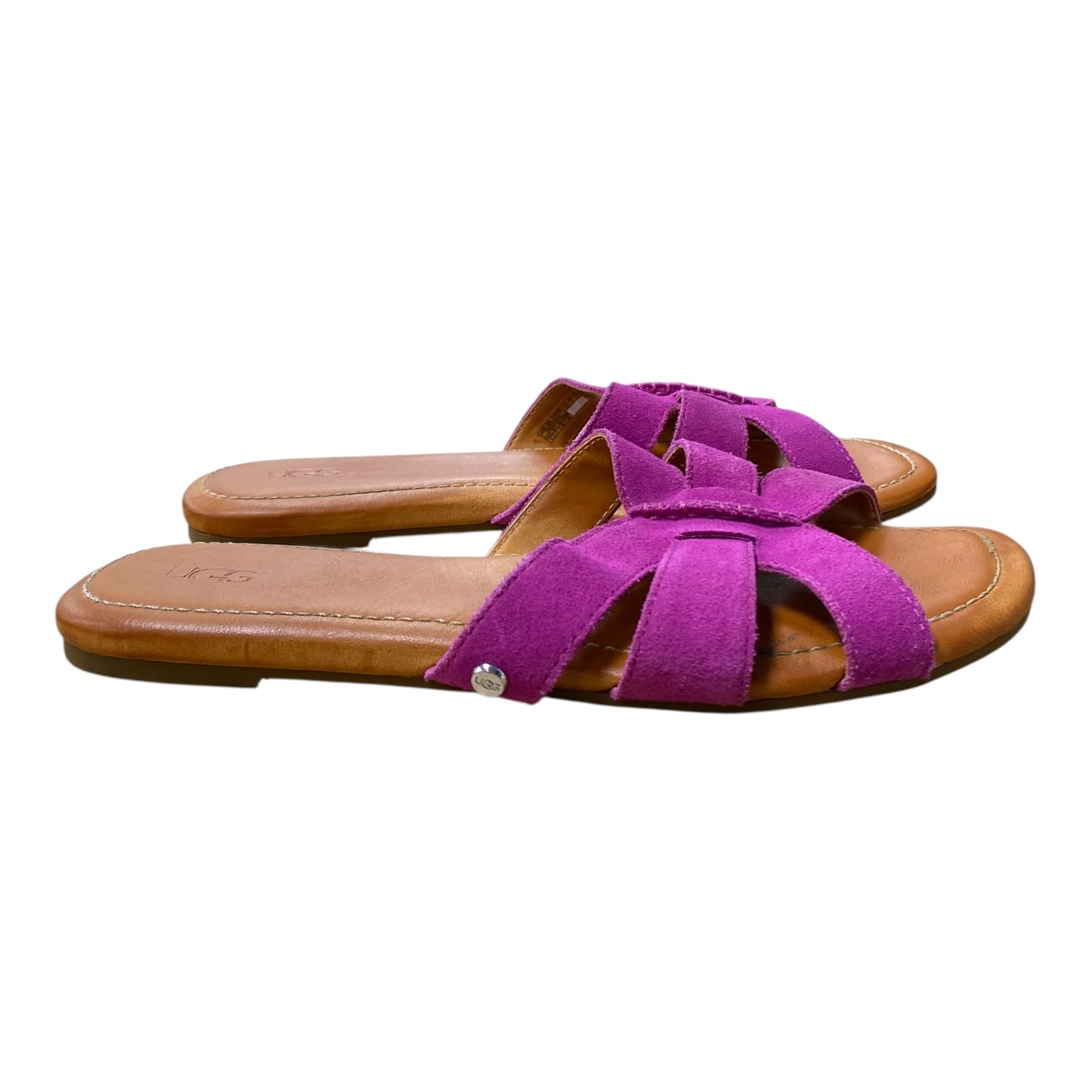 Sandals Designer By Ugg In Pink, Size:9
